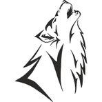 Kurt Uluyan Kurt Ülkücü Üç Hilal Sticker 01116