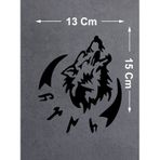 Kurt Ve Göktürkçe Türk Yazısı Gökbörü Sticker - Araba Oto Motosiklet Karavan Pickup Sticker 00758 15x13 Cm