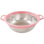 Kurtbey Mutfak Kurtbeymutfak Paslanmaz Makarna Süzgeçi 24 cm Pembe