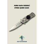 Kuru Kafa Desenli Stres Çarkı Çakı - 15,5 Cm