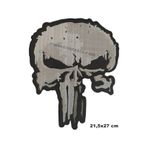 Kuru Kafa Ölüm Nakış Işleme Arma Patch Peç Yama 21,5×27 Cm Çok Renkli