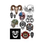 Kuru Kafalar Sticker Set-1 14 Parça Telefon, Tablet, Defter, Laptop Sticker