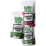Kuru Yeşil Sebze Tozu Paketi – 300 Gr – Brokoli Tozu – Pancar Tozu – Ispanak Tozu – Doğal Sebze Tozu 3x100 Gr