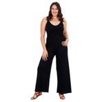 Kurun's Collection Büyük Beden Bol Kesim Viskon Penye Pantolon Siyah 58-60