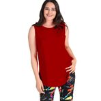 Kurun's Collection Kolsuz Viskon Basic Bluz Bordo 54-56