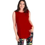Kurun's Collection Kolsuz Viskon Basic Bluz Bordo 58-60