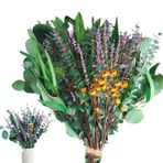 Kurutulmuş Lavanta Çiçekleri,Doğal Güllerle Karışık Kurutulmuş Okaliptüs Demetleri | Banyo, Kafe, Restoran, Bahçe, Çalışma Odası, Yatak Odası için Ev Dekorasyon Ürünleri Honhoha