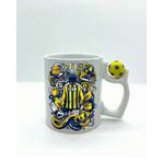 Kurye Meslek Taraftar Temalı Kurye Kupa Bardak | Taraftar Meslek Temalı Kupa Bardak | Hediye Mug (Fenerbahçe Temal, Futbol Toplu)
