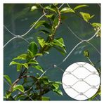 Kuş Ağı, 304 Paslanmaz Çelik Esnek Halat Ağı, 1,5 mm/2 mm Bahçe Ağı, Futbol Sahası ve Bahçe için Dayanıklı Korkuluk Ağı (3 x 5 m 12 cm Açıklıklar)