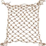 Kuş Ağı, Doğal Jüt Kenevir Halat Ağı, Balkon, Bahçe, Oyun Alanı, Eskrim için Dayanıklı Dış Mekan/İç Mekan Tırmanma Güvenlik Ağı - 1,2 x 3,7 m Koruyucu Ağ