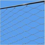 Kuş Ağı, Paslanmaz Çelik Kablo Korkuluk Mesh - Yüksek İrtifa Düşme Koruması için Esnek Halat Tel, Darbeye Dayanıklı, Kesilmesi Kolay Parapet Ağı (Gümüş, 12 cm, 2x8 m)