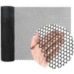 Kuş Ağı, Siyah Plastik Bahçe Eskrim Ağı - Dayanıklı Balkon Güvenlik Ağı, Düşmeye Karşı Koruma için Tavuk Hasır, 1,5 m x 8 m, 1,2 cm Delikler - Evcil Hayvanlar ve Dış Mekan Kullanımı için İdeal