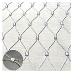 Kuş Ağları, 304 Paslanmaz Çelik Hasır Tel Örgü 10cm Izgara - Bahçe Tırmanma Tesisi DesteğiGüvenlik Net Boyutu 4x4m (13.1x13.1ft) 1.5mm Kalınlık