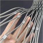 Kuş Ağları, Özel 304 Paslanmaz Çelik Halat Mesh, 5x5cm Bahçe Kuş Ağları, 2mm Tel, 2x4m (6.6x13.1ft), Balkonlar ve Bahçeler için Kafes Eskrim