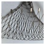 Kuş Ağları, Paslanmaz Çelik Halat Hasır 304, Balkon ve Bahçe Merdivenleri için Güvenlik Ağı, Düşmeye Karşı Koruma Dekoratif Ağ, 10 cm/2 mm, Ağır Hizmet (1,2x8 m)
