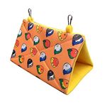 Kuş Arkadaşım Sevda & Cennet Papağanı Uyku Hamağı Çadırı Turuncu