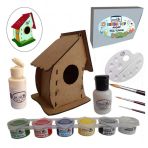 Kuş Evi Ahşap Boyama Seti 1 Paket Arlantis Kendin Yap Kuş Evi Bahçe Dekoru Boyanabilir 1 Paket