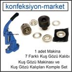 Kuş Gözü Çakma Makinası ve 7 Farklı Kalıp