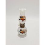 Kuş Motifli Antika Porselen Gaz Lambası 032