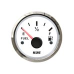 Kus Yakıt Göstergesi Beyaz 0-190 ohm 12-24V 52 mm