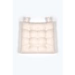 Kuscini Pofidik Natura 40x40 Bağcıklı Rattan Sandalye Minderi Krem