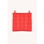 Kuscini Pofidik Natura 45x45 Bağcıklı Rattan Sandalye Minderi Kırmızı