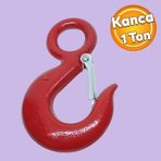 Kusgoz Oval 1 Tonluk Kanca Yuk Tasima Kaldirma Ekipman Aparat Santiye Vinc Paslanmaz Celik Kanca
