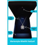 Kuşkaya Ticaret Işıklı Premium Kutuda | Dönen Yonca Kolye | 14 Şubat Sevgililer Günü Hediyesi | Kadın Altın - Işıklı Premium Kutu 40-45