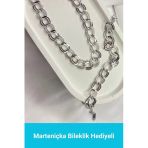 Kuşkaya Ticaret Samanyolu Silver Kolye | 14 Şubat Sevgililer Günü Hediyesi | Kadın Gümüş 40 Cm