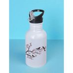 Kuşlar Baskılı Matara Suluk 600 ml - Sporcu Suluğu, Büyük Suluk, Spor Matara, Sporcu Sulukları