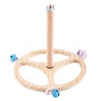 Kuşlar oyuncak ahşap aksesuar kuş kafesleri için kanarya muhabbet kuşu oyun alanı su perisi papağanı döner oturma çubukları