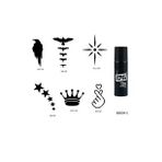 Kuşlar ve Yıldızlar Spray Tattoo Geçici Sprey Dövme Seti