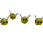 Kussiny, 60 Adet Sarı Mini El Sanatları Top Keçe Arılar Yün Keçe Bumble Arı Peluş DIY El Sanatları için