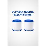 KUSTAR 2’li Yedek Musluk Başlığı Filtresi – Su Arıtıcı Kireç ve Tortu Önleyici, Evrensel Uyumlu