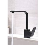 KUSTAR Siyah Kare Banyo Lavabo Bataryası | Modern ve Dayanıklı