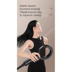 Kustar Super Sonic Su Tasarruflu Siyah Turbo Jet Banyo Duş Başlığı El Duşu