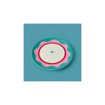 Kut Fly Kitchen Granny Tatlı Tabağı - Yeşil / Pembe - 19 cm