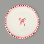 Kut Fly Kitchen Ribbon Porselen Tatlı Tabağı - Renkli - 19 cm