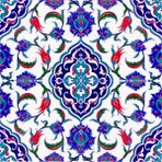 Kütahya Çini Yapı Tasarım AC44 20X20 cm 4 Adet Çini Karo