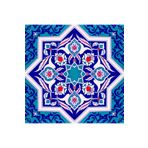Kütahya Çini Yapı Tasarım AC49 20X20 cm 4 Adet Çini Karo