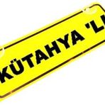 KÜTAHYA 'LI Yazılı Sarı Dekor Plaka Sök Tak Pratik yeni nesil