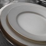 Kütahya Porselen 10771 Platin Bone Kalipso 62 Parça Yemek Takımı