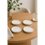 Kütahya Porselen Bone Desire Çay Tabağı 12CM Altın Yaldızlı 4 Lü - açıklamada