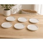 Kütahya Porselen Bone Desire Çay Tabağı 12CM Krem 6 Lı - açıklamada