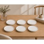 Kütahya Porselen Bone Desire Çay Tabağı 12CM Platin Yaldızlı 6 Lı - açıklamada