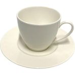 Kütahya Porselen Bone Kalipso Sade 12 Parça Çay Fincan Seti - 6 Adet - 200 ml