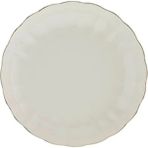 Kütahya Porselen Bone Luz Altın File Çukur Tabak 20CM Tekli - 20 cm
