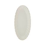 Kütahya Porselen Bone Luz Altın File Kayık Tabak 24x17cm Tekli Bnlzf24ky20 Krem