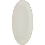 Kütahya Porselen Bone Luz Altın File Kayık Tabak 27X19CM Tekli BNLZF28KY20 - 27 x 19 cm