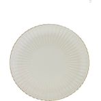 Kütahya Porselen Bone Luz Altın File Servis Tabağı 27CM Tekli - 27 cm